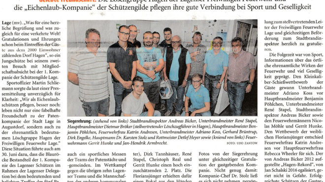 Pressebericht LZ Löschgruppe Hagen
