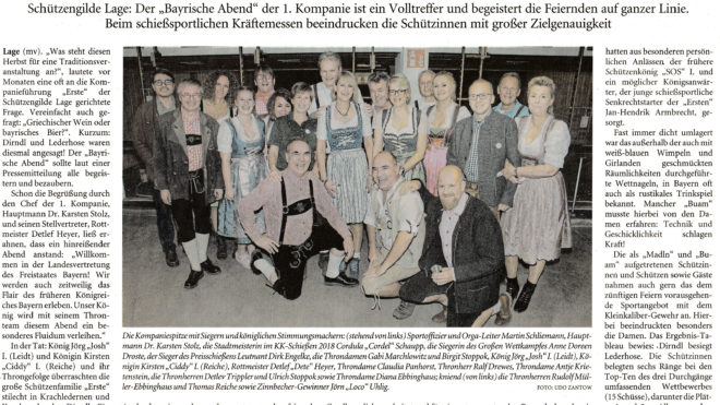 Pressebericht LZ Bayerischer Abend 2020